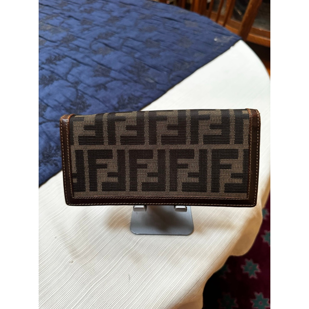 Fendi Black and Brown Monogram Wallet - Picture 2 of 14